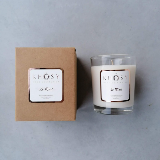 LE RIAD organic soy wax candle handmade in Belgium KHOSY®