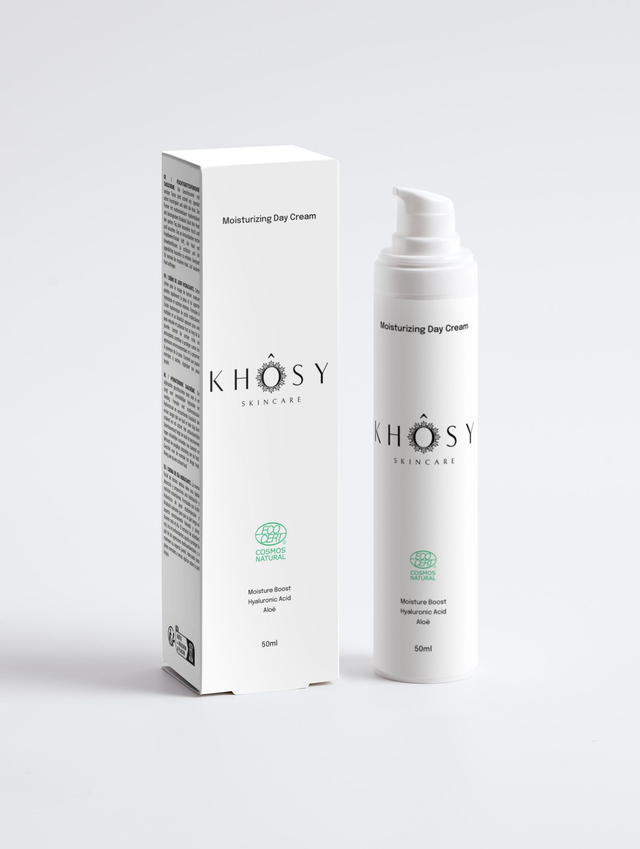 Moisturizing day cream hyaluronic acid rowanberry organic skincare Belgium KHOSY®