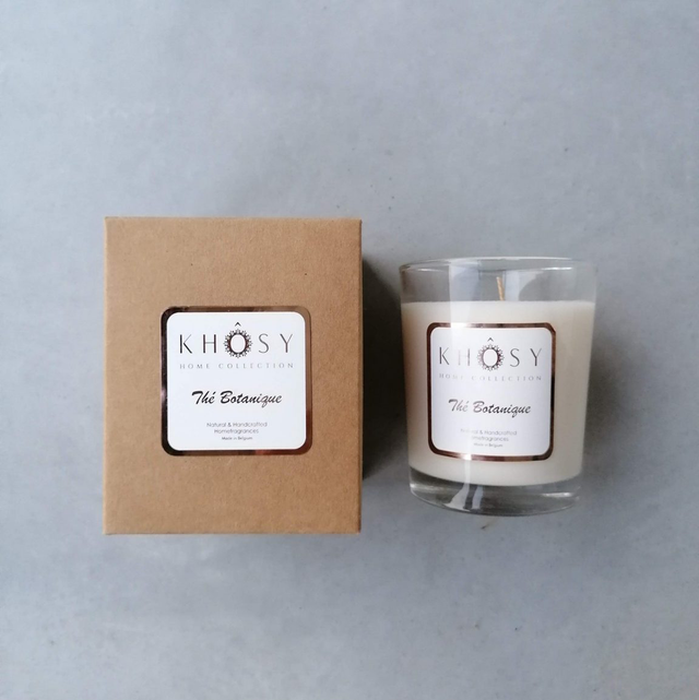THE BOTANIQUE organic soy wax candle handmade in Belgium KHOSY